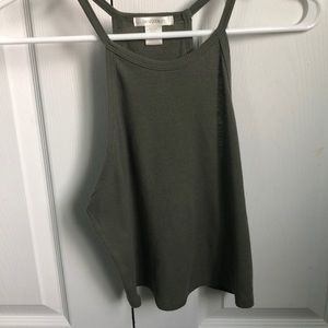 Green halter top